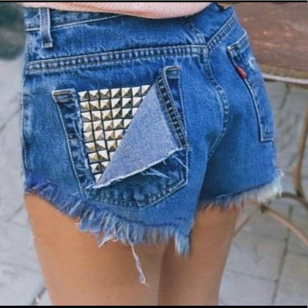 Levi’s Custom Cutoff Denim Shorts